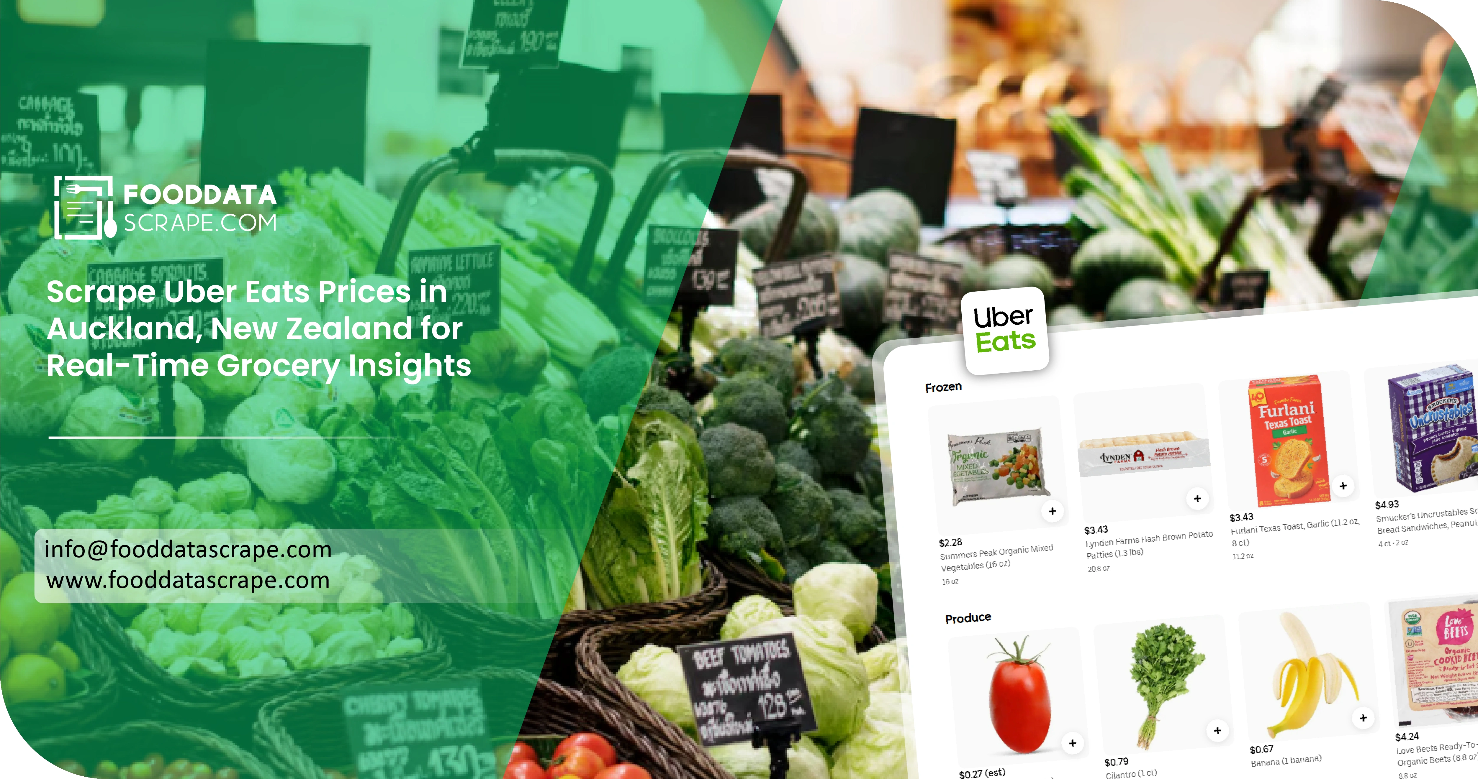 Scrape Uber Eats Prices in Auckland, New Zealand